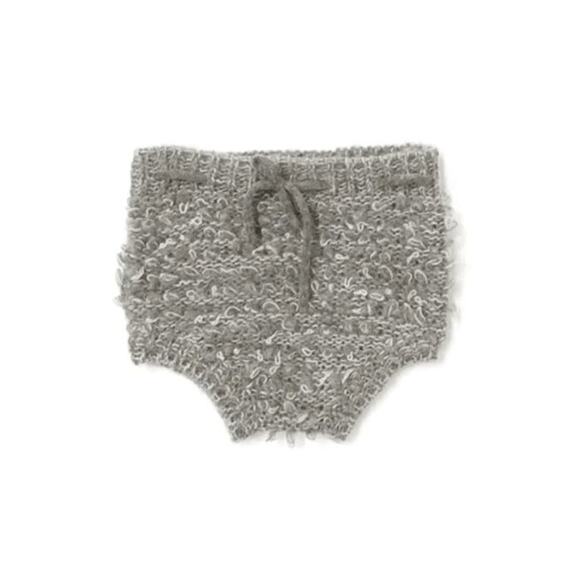 Rylee + Cru Lopped Knit Bloomers Size 6-12 Months Gray - Picture 1 of 6